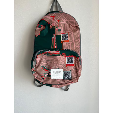 【香港☆FX CREATIONS】超☆便利　コンパクトリュック12L  /  天星小輪・時計台・ピークタワー  #308296N