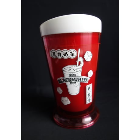 【香港☆茶餐廳食器】黑白冰感沙冰杯 /  黑白淡奶BLACK&WHITE  #4022913N