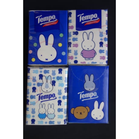 【香港☆限定Tempo】 使い捨てハンカチ＜70th Miffy＞（ティッシュ）/　18pcs と 36pcs    #510301R