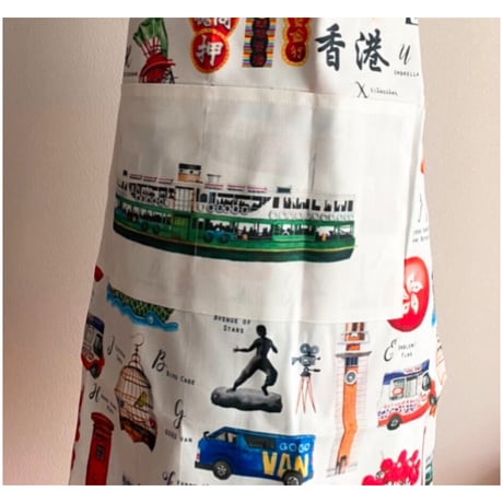 ＜リクエスト予約商品＞☆Handmade☆【香港 ☆ Bymamalaterre】＜HK A-Z＞萌える香港☆圍裙・Apron  #R410118R