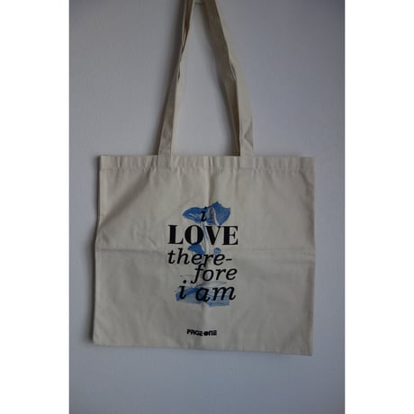 ＜ななな懐かしい＞【香港☆PAGEONE】トートバッグ  / i LOVE there-fore i am TOTE BAG   #2403S42