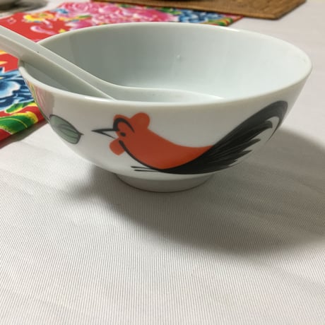 【香港☆ 雞　食器】（寸法変更） お茶碗・飯碗 / 　ごはんがすすむ！！  #3062615R
