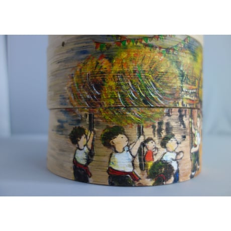 ☆手作☆【香港・香港情】  手繪竹蒸籠・HANDMADE ２種類　#2403S44