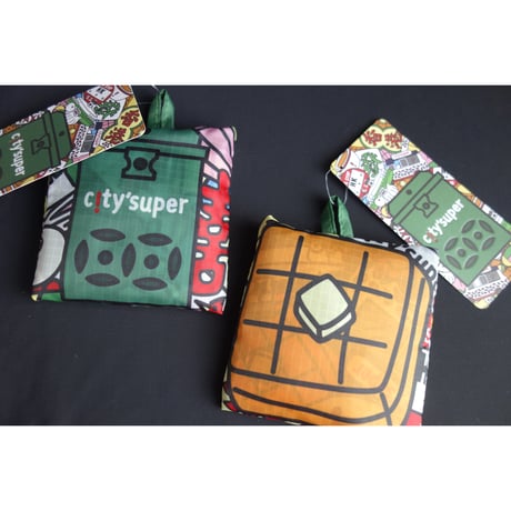 <SALE>♡香港からの推♡【香港☆city super】環保袋【中】たたむと信箱・西多士がどーーーん /  可愛い♡2種類　#SA6012926R