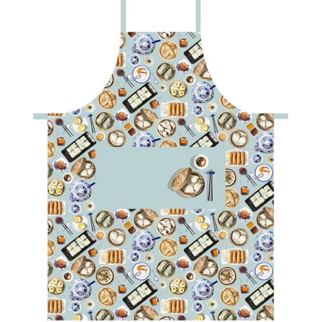 ＜リクエスト予約商品＞☆Handmade☆【香港 ☆ Bymamalaterre】＜點心＞☆萌える香港☆圍裙・Apron  #R10117R