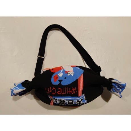 ＜予約商品＞【香港 ☆ Hoopla HK×大白兔】クロスオーバー　大白貓糖斜孭袋  / =^_^=かわいいWhite Cat Crossbody Bag  #310219N