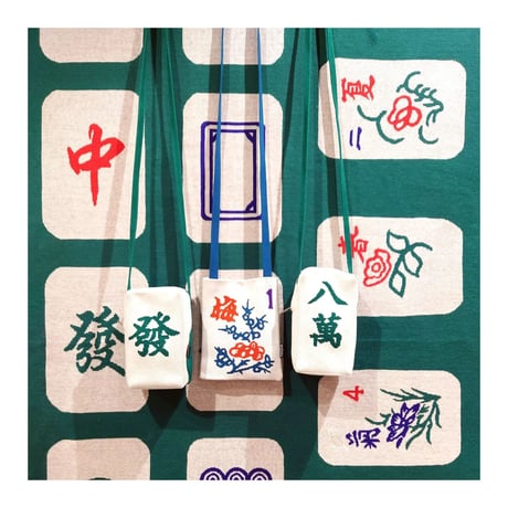 ＜予約商品＞【香港 ☆ Hoopla HK】Mahjong Fat Crossbody Phone Case Storage Bag  /  麻雀「發」字・電話斜孭袋 #R506081R