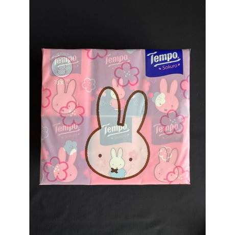 遅再入荷【香港☆限定Tempo】 Tempoの季節到来☆2026年の櫻はmiffyと一緒♡使い捨てハンカチ（ティッシュ）/　櫻×miffy　香り付き18pcs  #6052930R