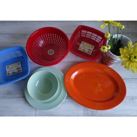 ＜合わせ買い＞【香港☆メラミンお皿】橙・オレンジカラーのオーバルメラミンお皿 / 家居用品  #3062621R