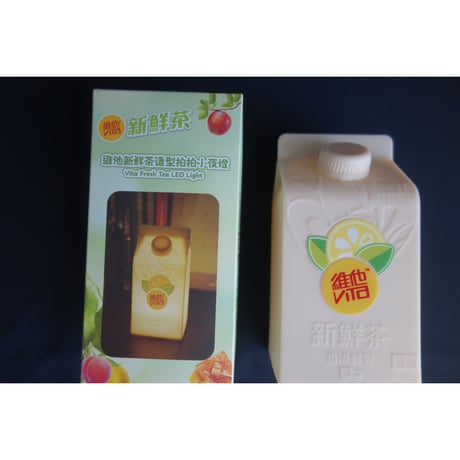 ＜リクエスト＞【香港☆維他】オリジナル 新鮮茶造型拍拍小夜燈 USB  Light (soft type)  /  維他ONOFF切替ライト  #5083114N