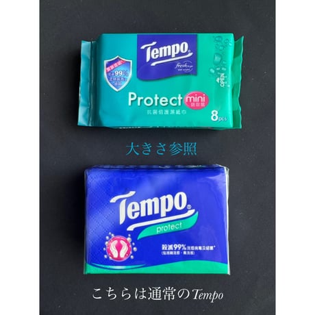 ＜合わせ買い＞【香港☆Tempo濕紙】 「Protect」＜小包＞ /  抗菌倍護miniウエットティッシュ　#508314N