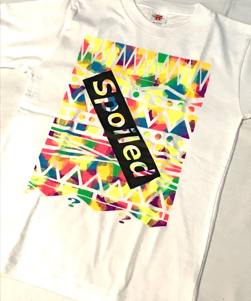 幾何学柄Tシャツ | spoiled