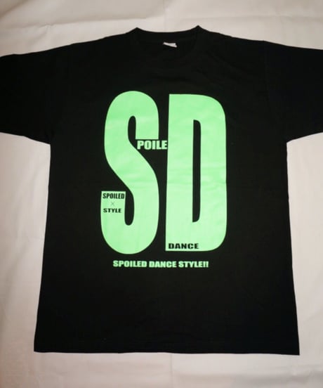 SDビックプリントTシャツ(ネオングリーン)
