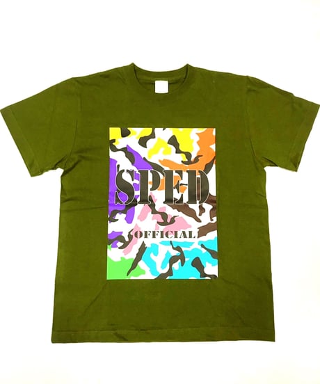 カラフル迷彩Tシャツ