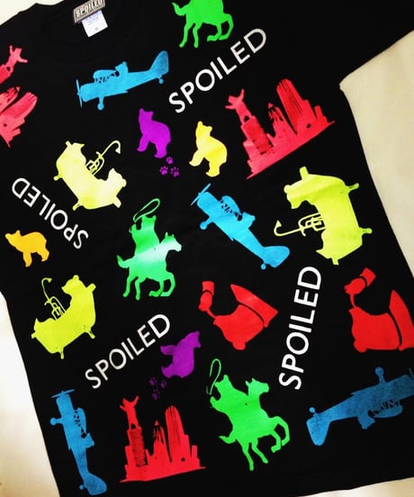 マルチカラーSPOILEDbearTシャツ