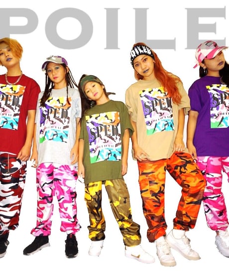 カラフル迷彩Tシャツ