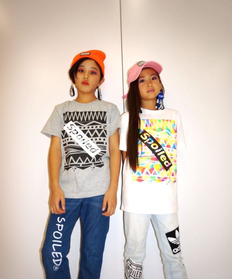 幾何学柄Tシャツ | spoiled