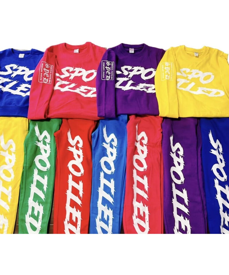 BIG英字ロゴスウェットパンツ | spoiled