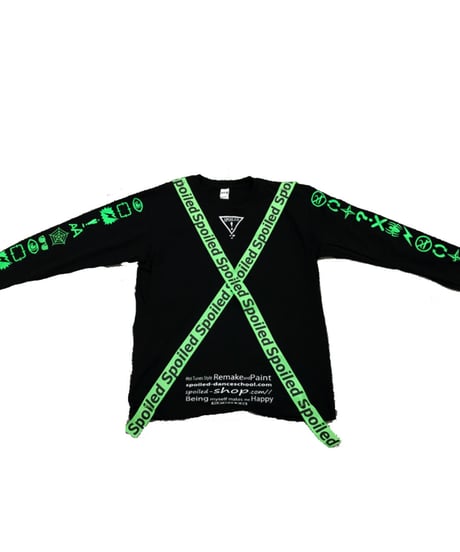 SPOILEDテープ付きロングTシャツ