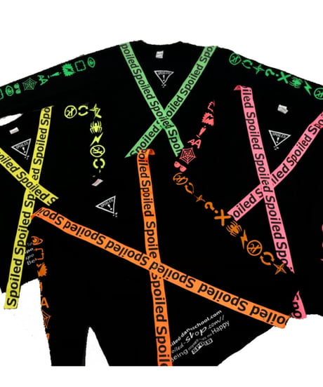 SPOILEDテープ付きロングTシャツ