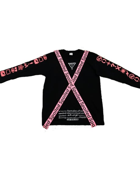 SPOILEDテープ付きロングTシャツ