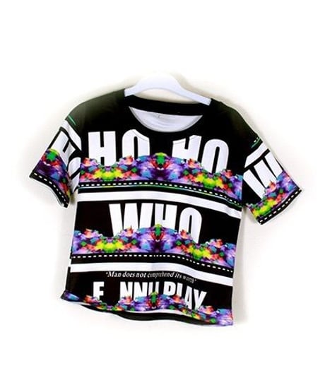 ショート丈Tシャツ