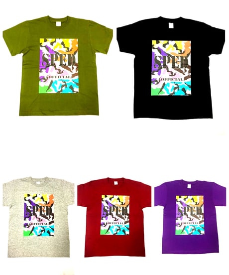 カラフル迷彩Tシャツ