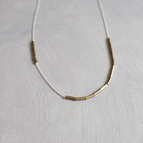 PIPE brass necklace