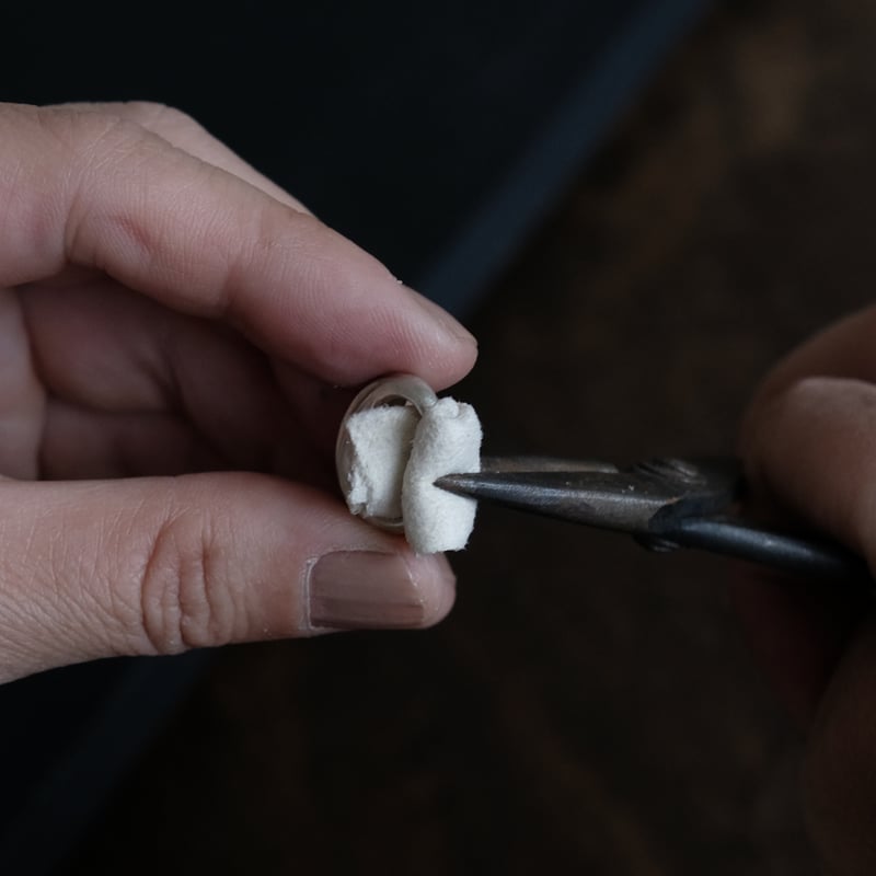 Kazenami Silver Ear cuff (M) | 鶫 tsugumi 銀小物製作所 Kazenami Silver Ear cuff (M) | 鶫 tsugumi 銀小物製作所