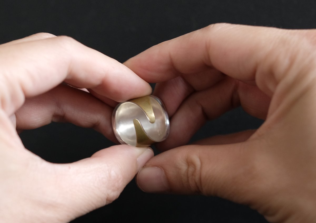 鶫 tsugumi 銀小物製作所 HORIZON Brass Ring HORIZON Brass Ring | 鶫 tsugumi 銀小物製作所 online store