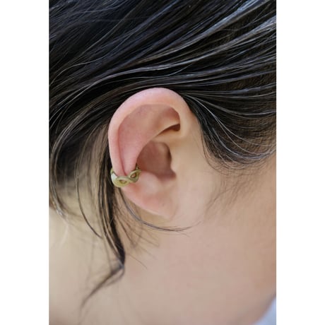 Kazenami brass earcuff (S-2)