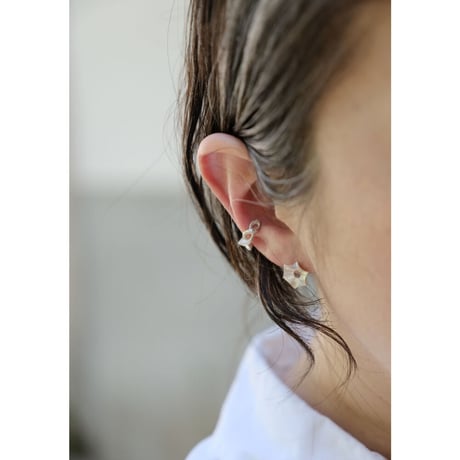 Kazenami silver earcuff (S-2)