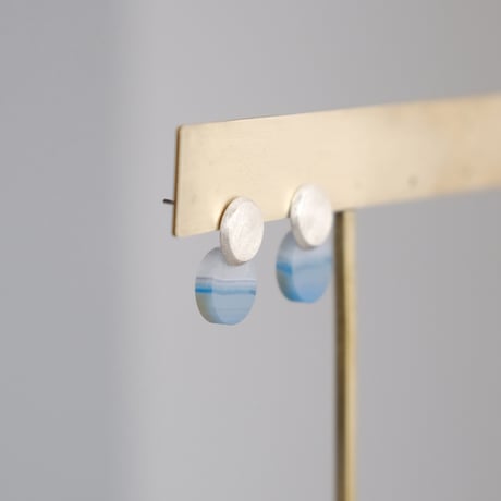 Halos pierce (S)  ブルーアゲート