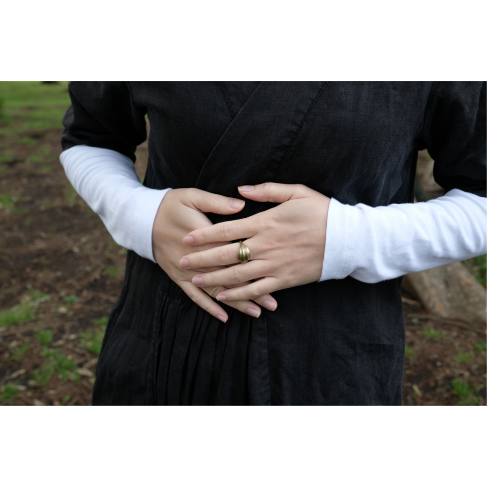 Asatsuki Tsuboi Brass Ring | 鶫 tsugumi 銀小物製作所 o