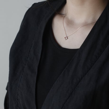 clover silver necklace