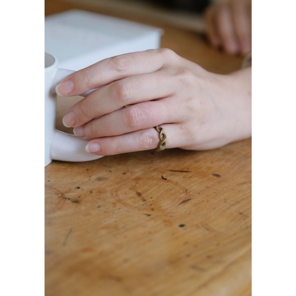 鶫 tsugumi 銀小物製作所 HORIZON Brass Ring HORIZON Brass Ring | 鶫 tsugumi 銀小物製作所 online store