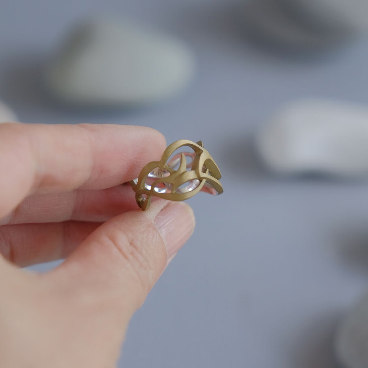 RANMA brass ring -Nami2- | 鶫 tsugumi 銀小物製作所 onl