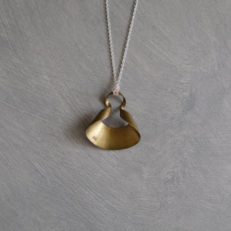 bobo (S) brass necklace -無地-