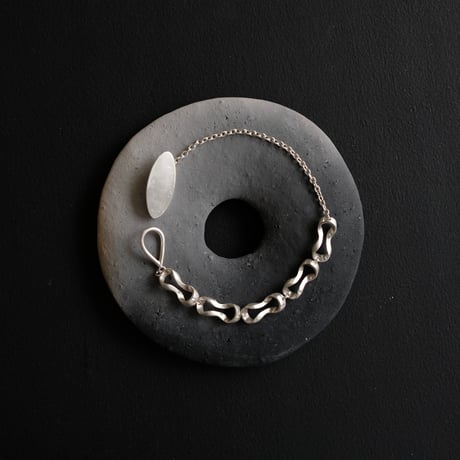 Black moor (S) 5 piece Silver Bracelet