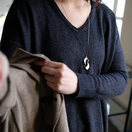 kanban silver necklace