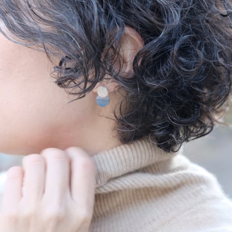 Halos pierce (S)  ブルーアゲート
