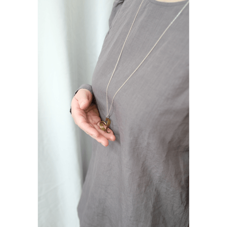 romana brass necklace