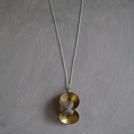 pump (L) brass necklace -無地-