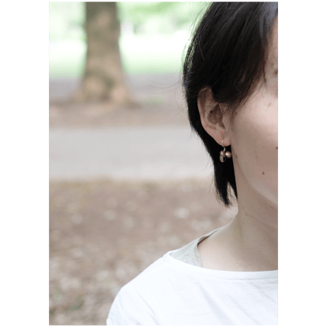 ヤマノイモのタネ S brass pierce （片耳）