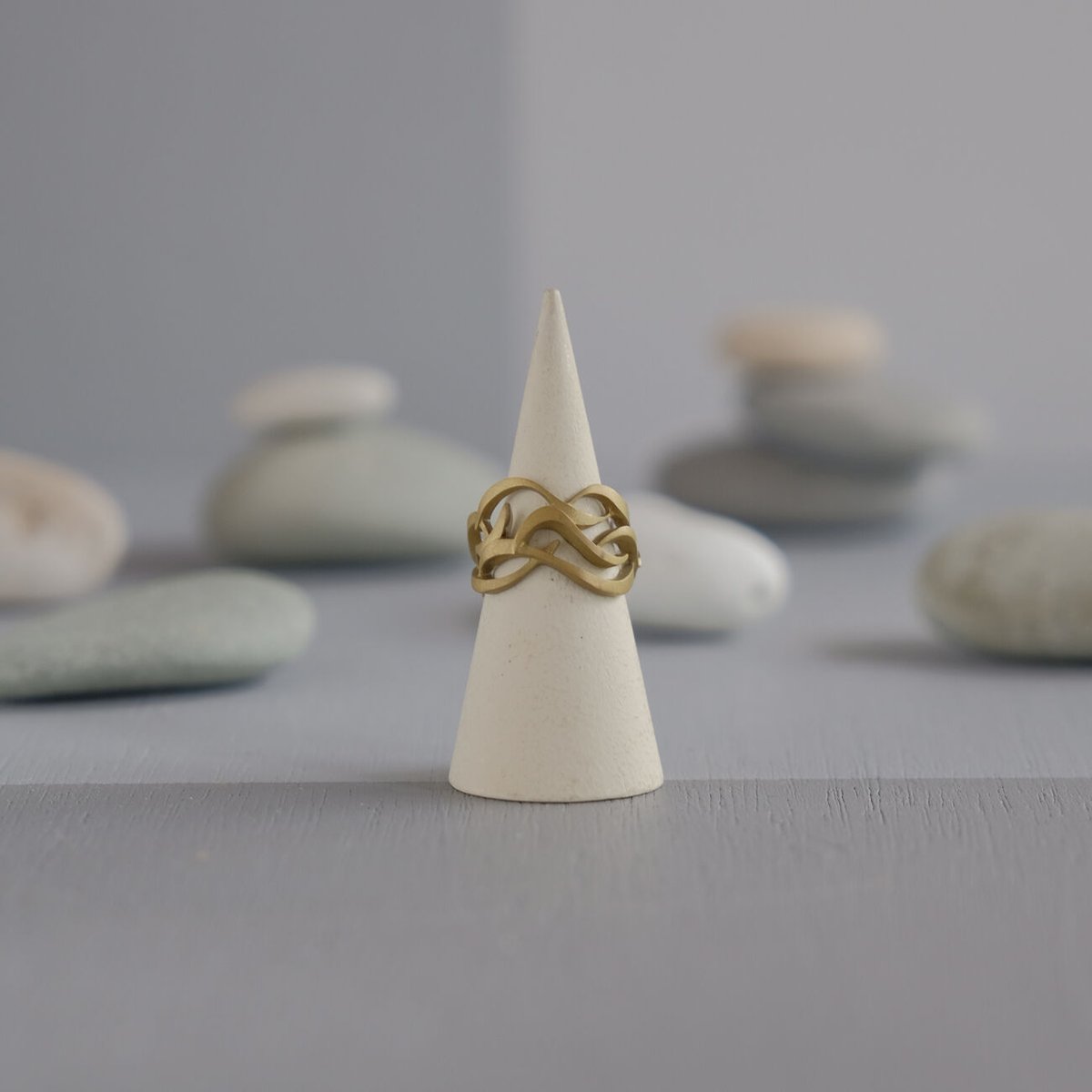 RANMA brass ring -Nami2- | 鶫 tsugumi 銀小物製作所 onl