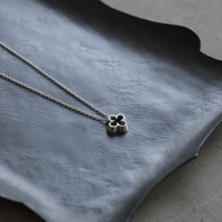 clover silver necklace