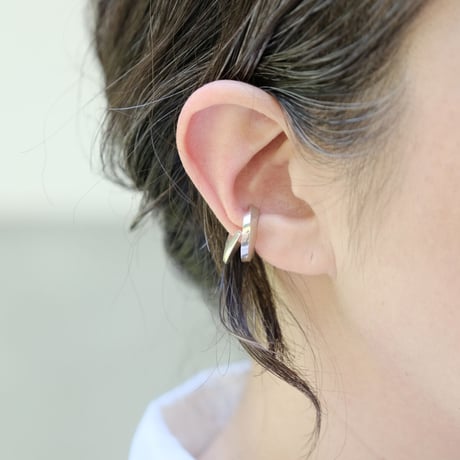 Vine silver earcuff