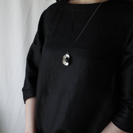 pump (L) silver necklace -無地-