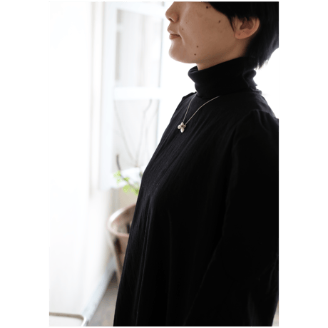 ヤマノイモのタネ　2粒　silver necklace