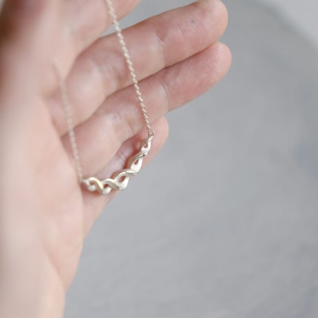 Kazenami silver necklace
